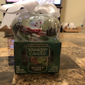 Yankee Candle Tea Lights Balsam & Cedar NEW